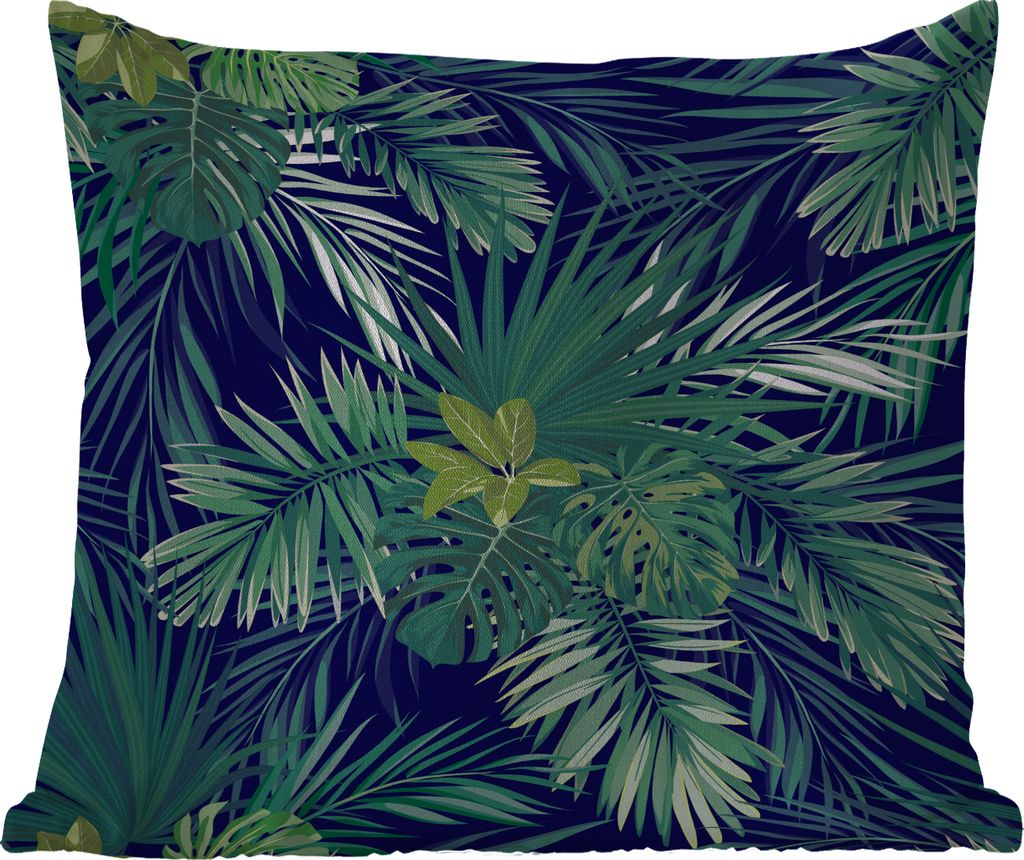 MuchoWow Outdoor Kissen - Dschungel - Muster - Laub - Jungen - Mädchen - Kinder - 40x40 cm - Wetterfest - Lounge Kissen - Kopfkissen - Interieur...