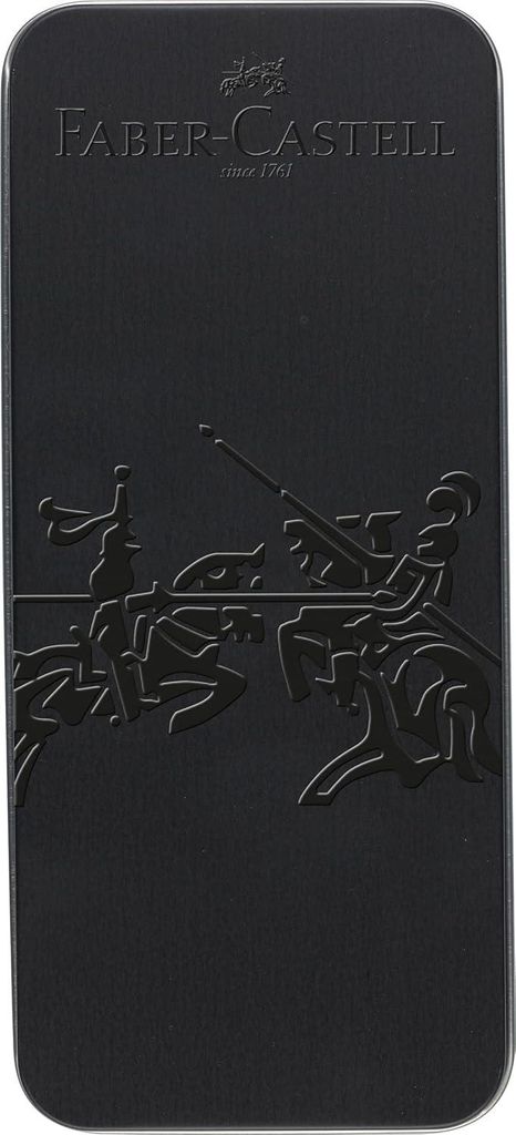 Geschenkset Grip Edition ganz schwarz mit Füllfederhalter M und Kugelschreiber XB in Metalletui - Faber-Castell 201626