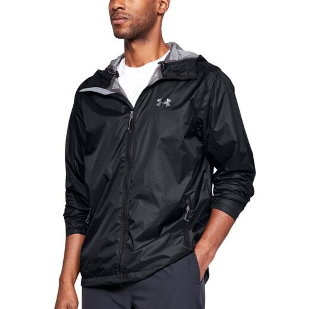 UNDER ARMOUR Forefront Regenjacke Herren 001 - black/steel Produktbild 