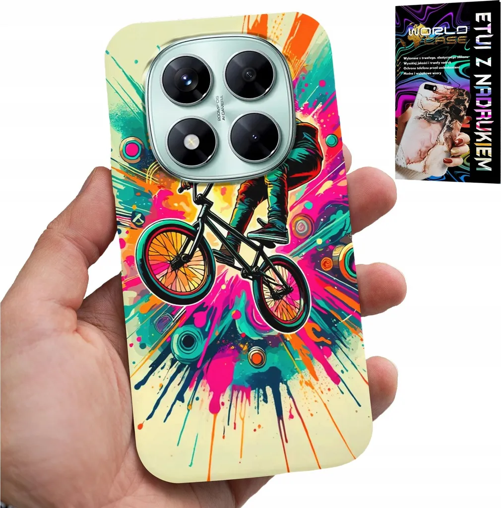 Custodia Xiaomi Note 14 Pro 5G Bici BMX Triki Sport + Vetro Pro
