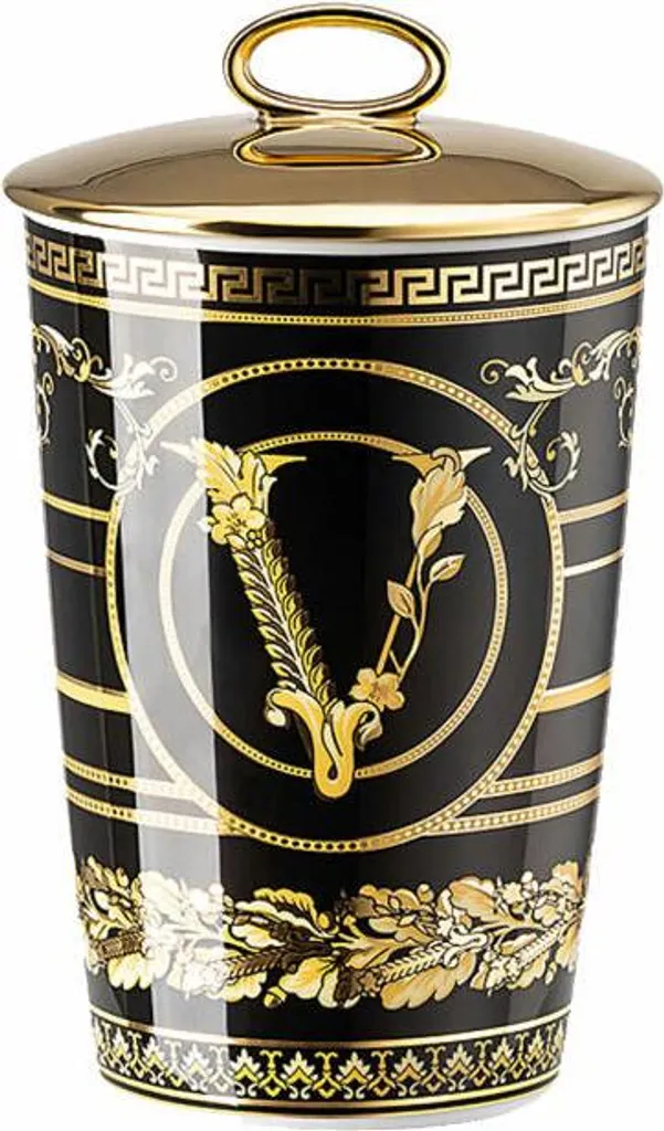 Bougies Parfumées Versace pour Ambiance Luxe, Set de 2 Virtus Gala 14cm
