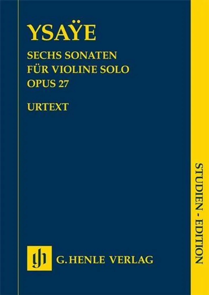 Répertoire Violon Seul Six Sonates op. 27 Ysaÿe Préparation Concours