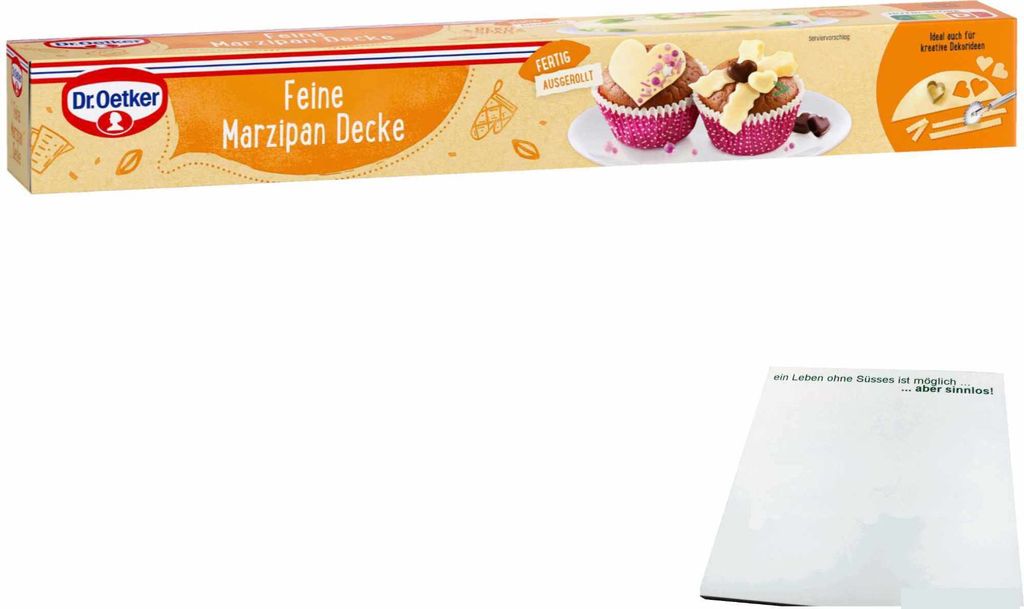 Dr. Oetker Marzipan Decke ausgerollt einfach zu verarbeiten Produktbild 
