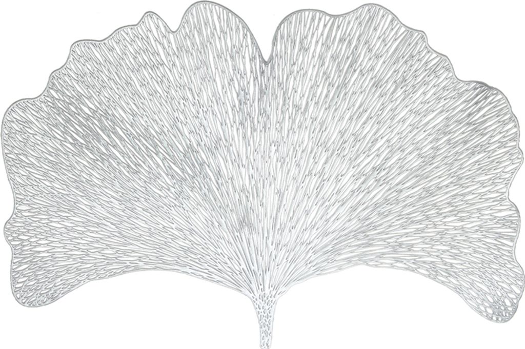 Gingko Blatt Design Küche Placemat Mat Bowl Anti-Rutsch-Pad-Untersetzer Party Dekor Dekor Dekor-Silber