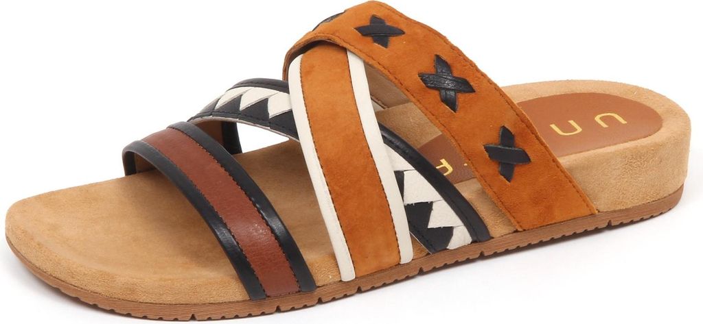 F0970 sandalo donna brown/black UNISA scarpe sandal shoe woman