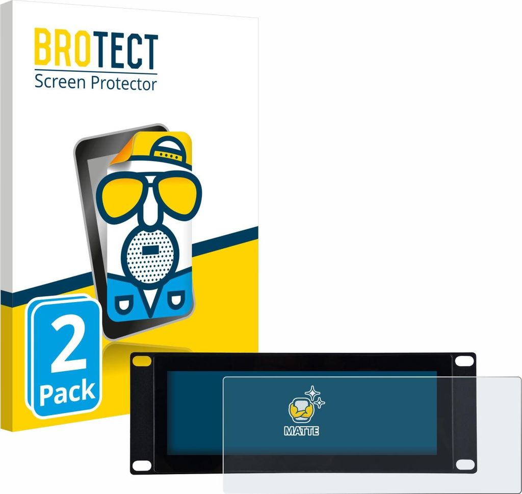 2x BROTECT Schutzfolie für GeeekPi DP-0059 7.84" Displayschutz Displayschutzfolie Folie Matt Entspiegelungsfolie