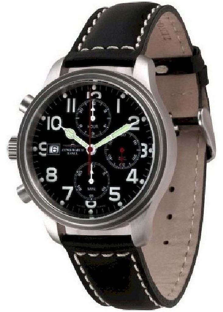 Zeno-Watch - Armbanduhr - Herren - NC Pilot Chrono Lefthander 9557TVD-Left-a1