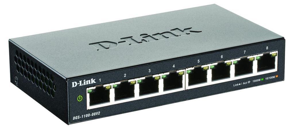 D-LINK DGS-1100-08V2/E Gigabit Smart Managed Switch Produktbild 
