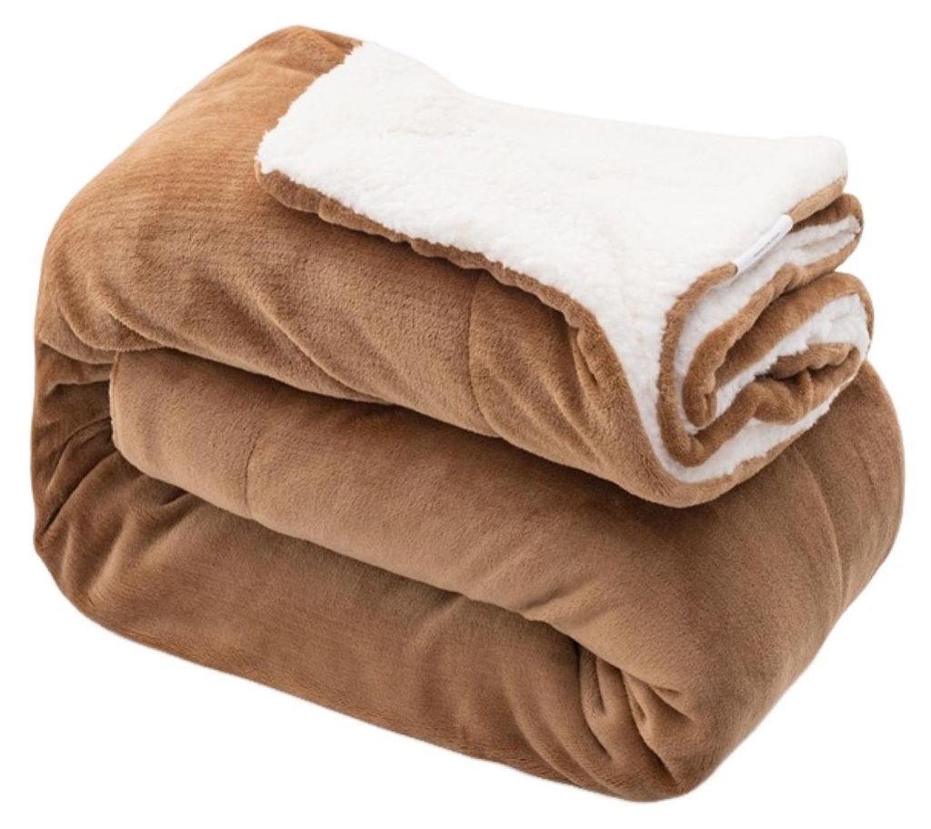 Flanelldecke, dick, doppellagig, angenehm weich, elastischer Rand, warme Winterdecke für Sofa und Couch