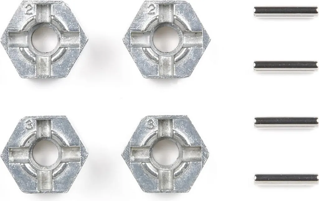 Tamiya Entraîneur de roue 12mm hexagonal en aluminium (4) 53445