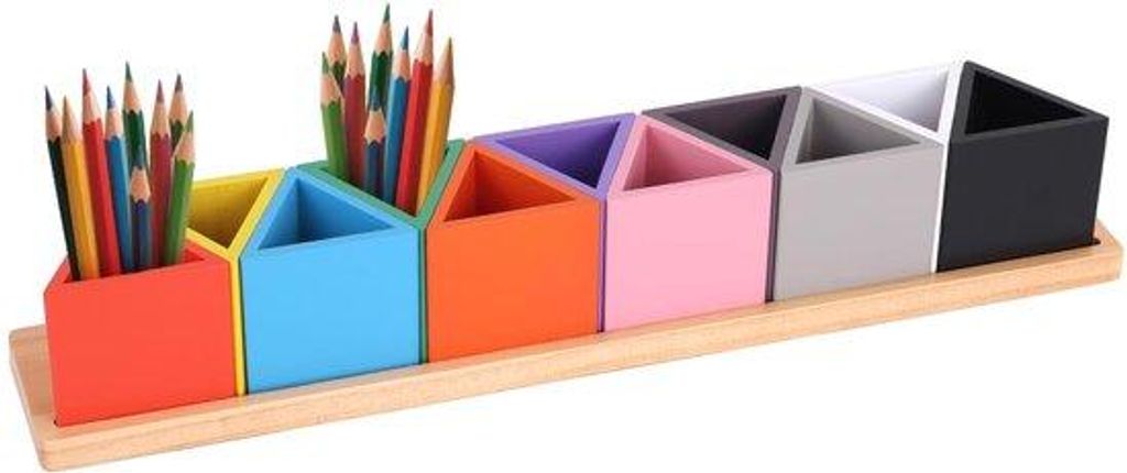 Houten potloodhouder met 11 vakken, bureauorganizer, Productafbeelding 