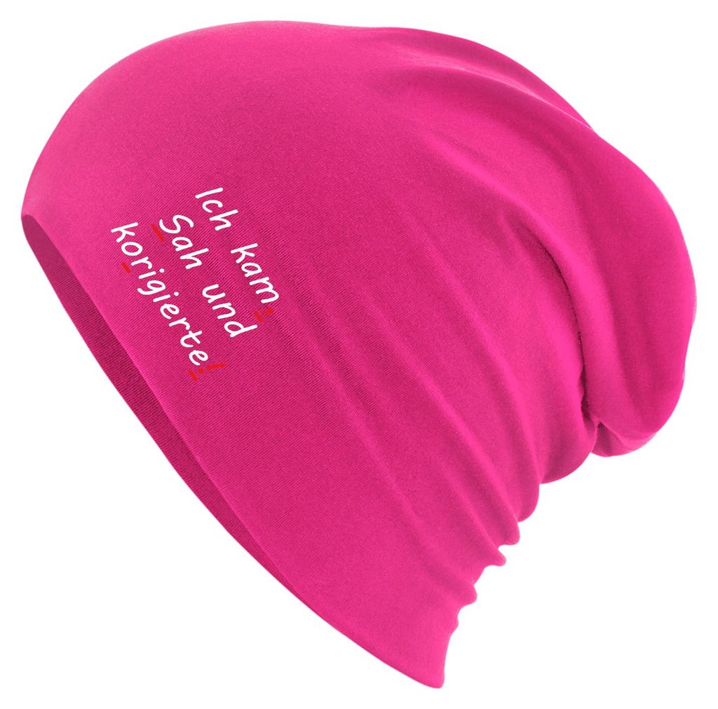 Huuraa Beanie Kam Sah und korigierte Korrektur Fuchsia One Size Baumwolle und Elasthan Mütze Geschenkidee