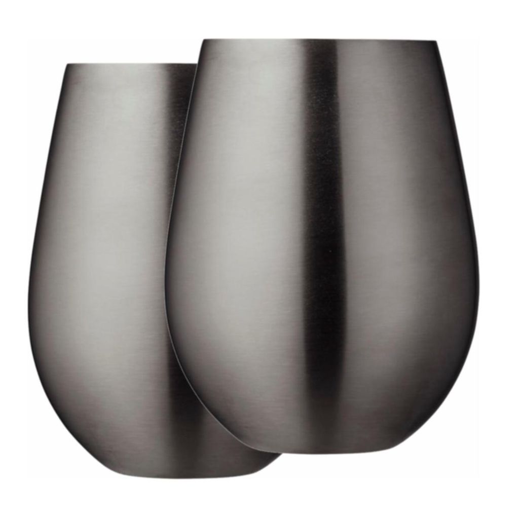 Lyngby Steel Trinkbecher 2er Set ca 55cl