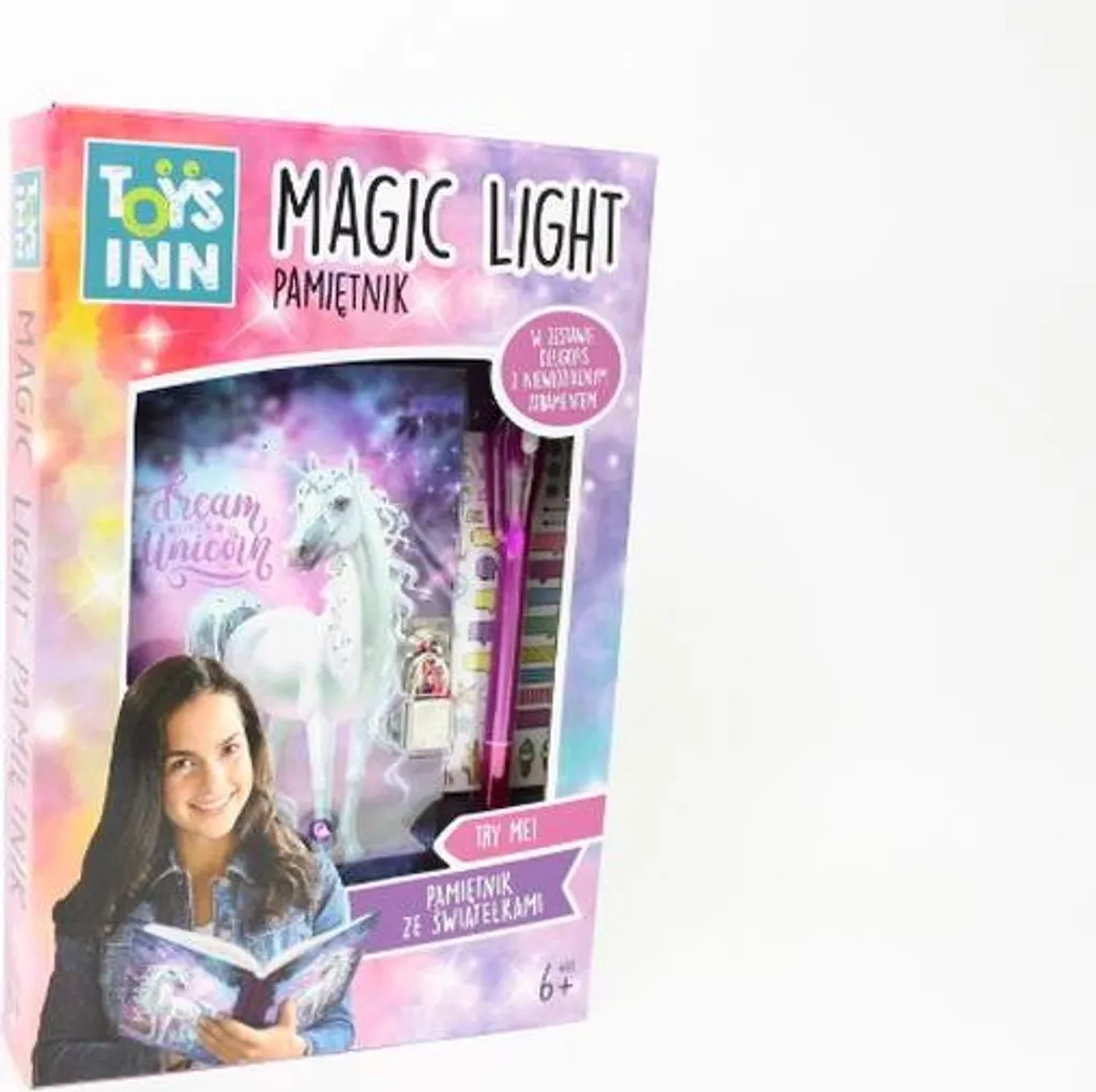 Cadeau créatif : Journal intime Licorne Magic Light STnux pour fille