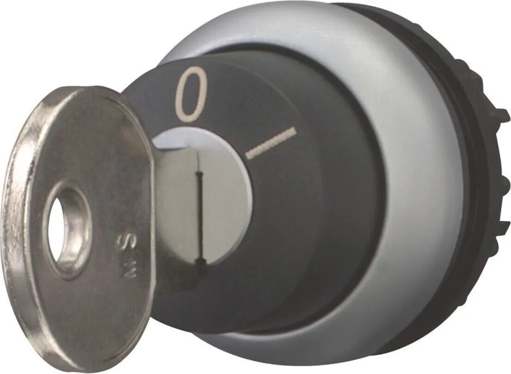 Sélecteur à clé Eaton M22-WRS-MS5 Noir à 2 Positions pour Automatisme