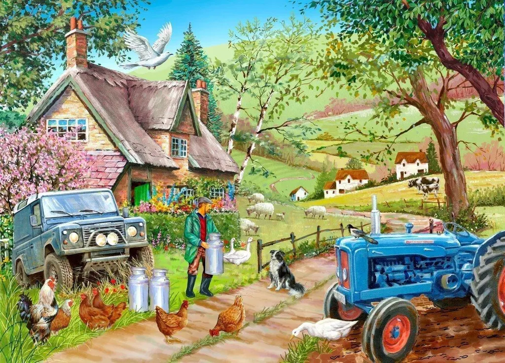 Puzzle de qualité Farm Fresh 500 pièces : fini les pièces qui se perdent