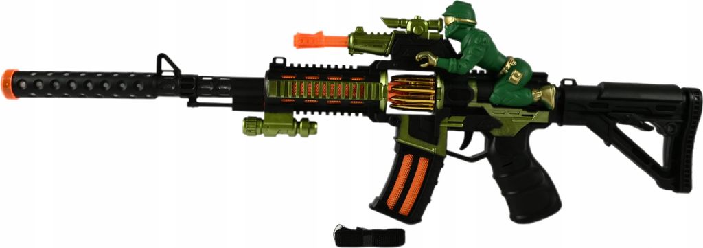 Spielzeug Gewehr Groß 65cm Licht & Sound Effekte Produktbild 