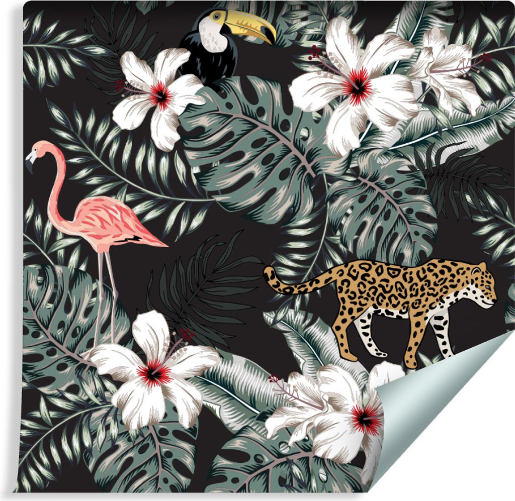 10m VLIES TAPETE Rolle Natur Exotische Tiere BLUMEN XXL