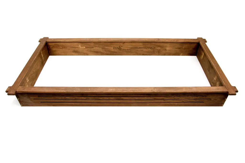 Entourage de tombe bois noyer 190x90 cm : solution anti-érosion kit