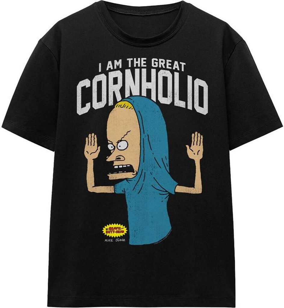 Beavis & Butthead - "Cornholio" T-Shirt für Herren/Damen Uni TV15478 (M) (Schwarz)