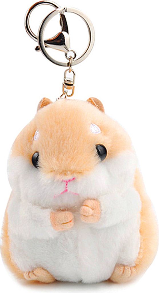 Niedlicher Plüsch-Hamster-Anhänger, Schlüsselanhänger, Produktbild 