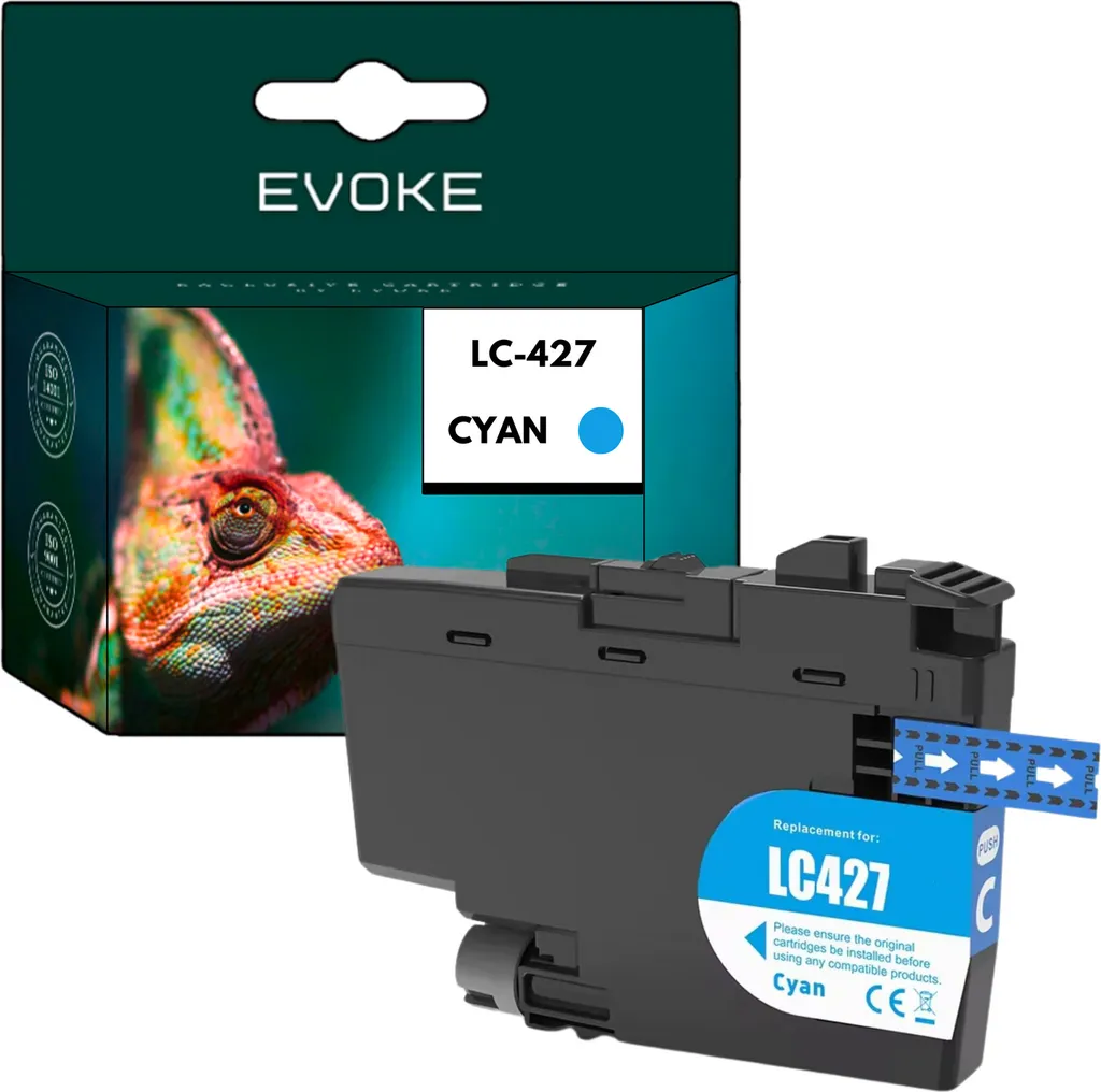 Cartuccia Brother LC427C Ciano per MFC-J5955DW J6955DW - Inchiostro Originale