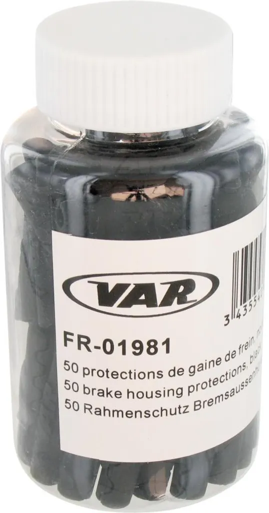 Embouts de Gaine VAR 5mm Noir pour Câble de Vitesse - Pack de 50 Unités