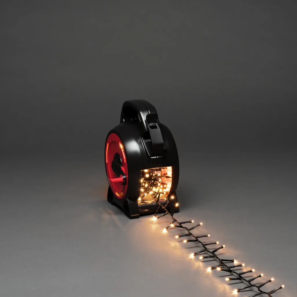 Guirlande Lumineuse Extérieure 300 Micro LED Blanc Chaud avec Dévidoir