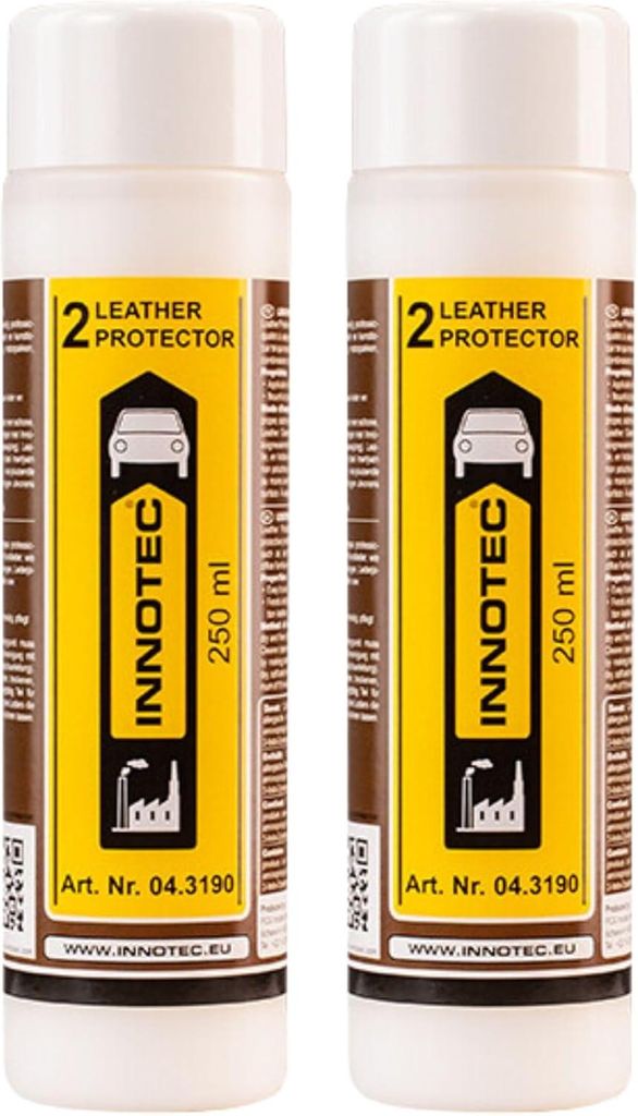 2 Stück INNOTEC Leather Protector (2) 250ml – Premium Leder-Schutzspray für Pflege & Schutz unterschiedlichster Leder & lederartiger Flächen