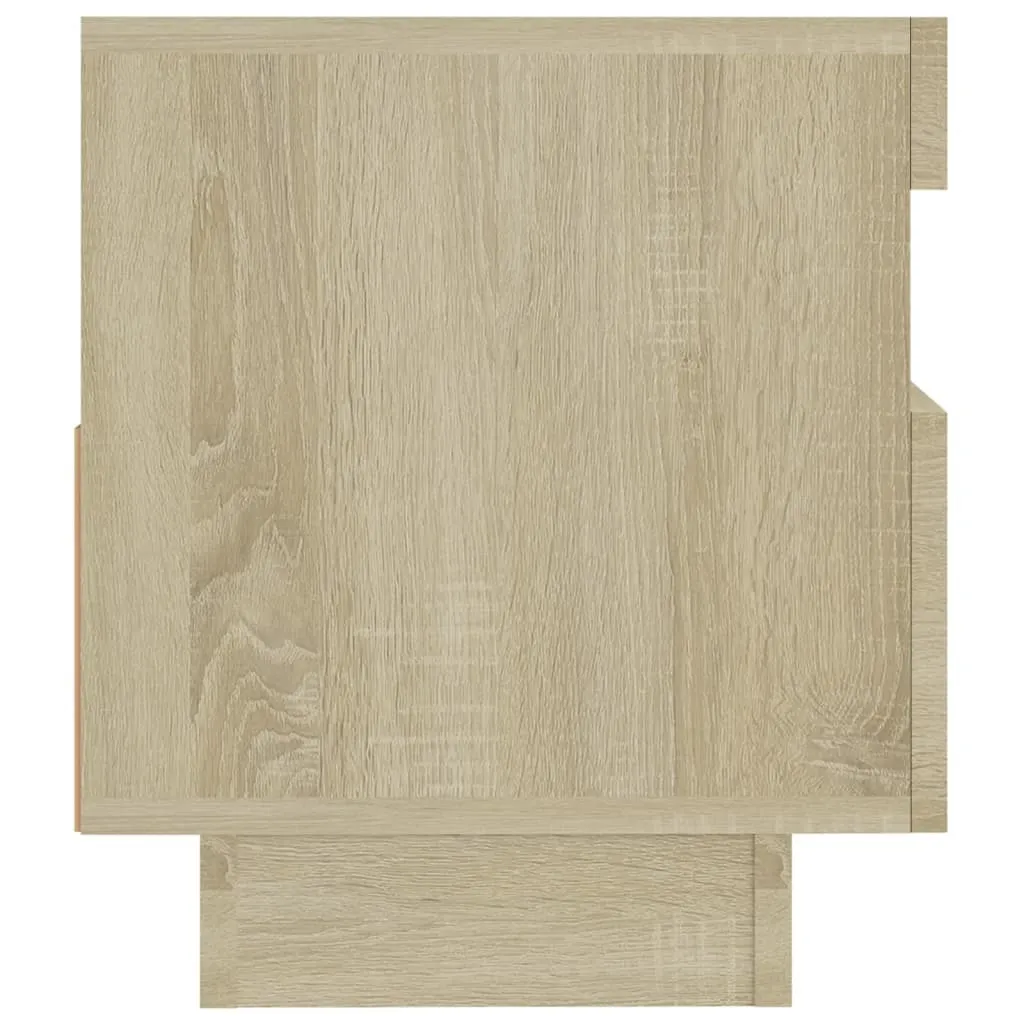 Mobile Supporto TV 80x35x40 cm Rovere Sonoma - Robustezza e LED - 7
