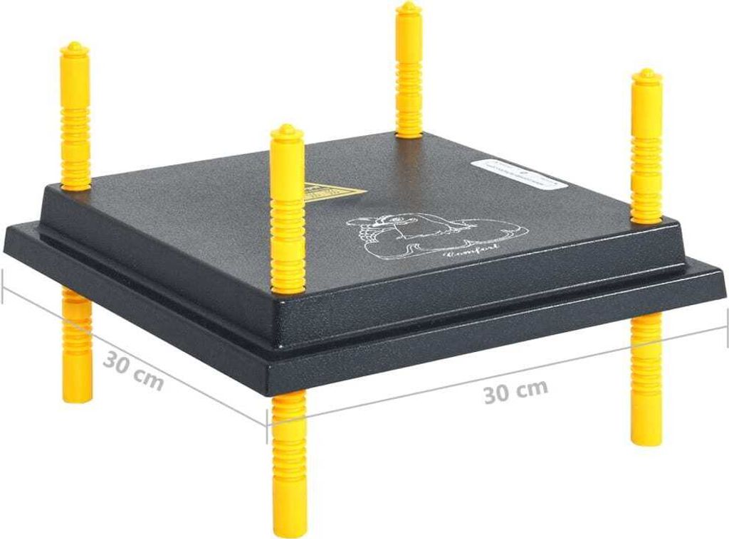 vidaXL Ohřívací talíř pro kuřata a kachňata 30x30 cm Obrázek produktu 