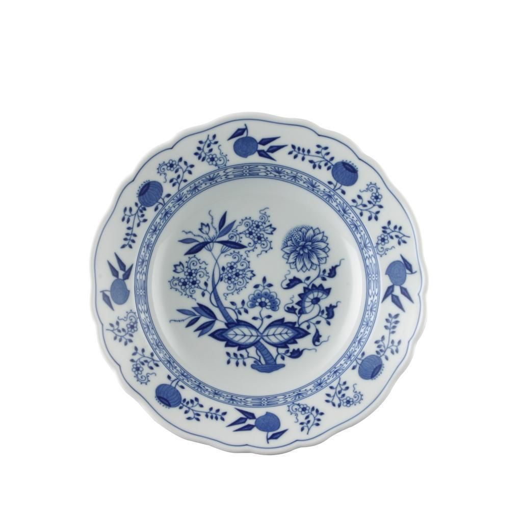 Hutschenreuther Suppenteller 23 cm Fahne Blau Zwiebelmuster Immagine del prodotto 