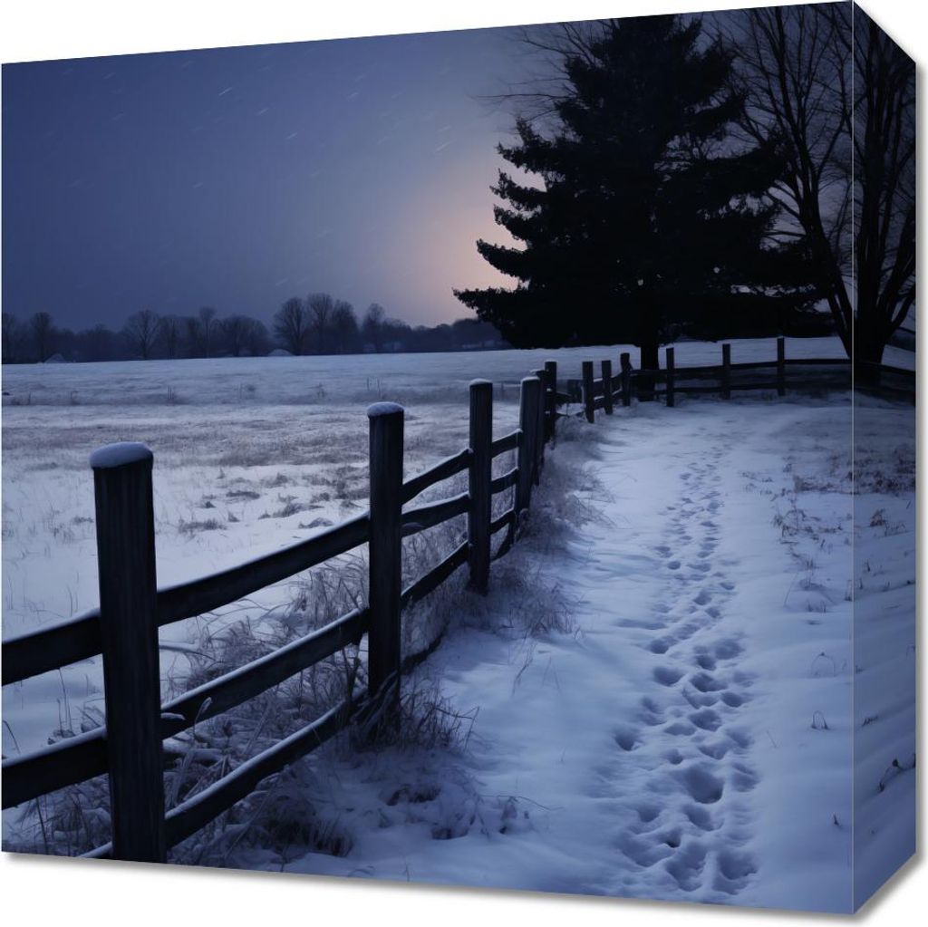 Bild 40x40cm Stille Winterlichter