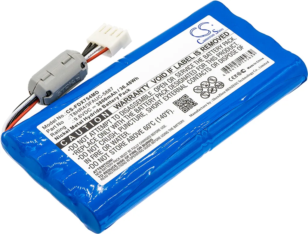 Batterie Techtek pour Fukuda FCP-7541 FX-7540 remplace T8HR4/3FAUC-5887