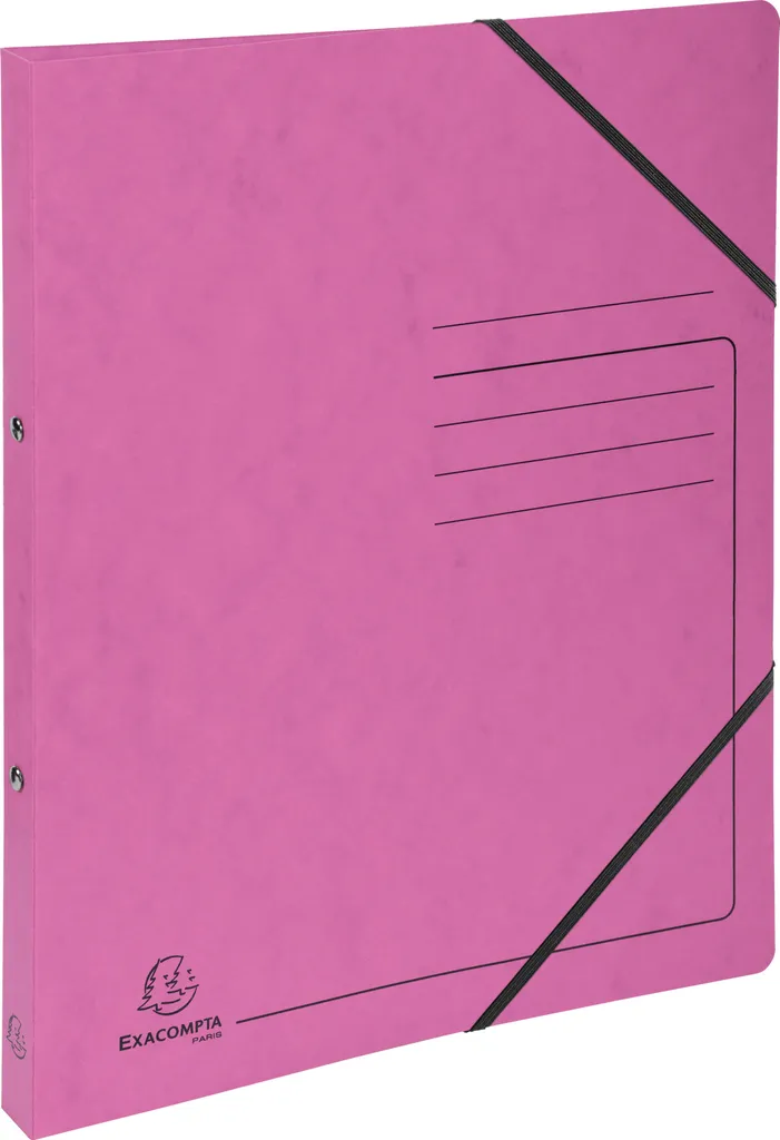Classeur A4 Gain de Place Rose 15mm : Rangement Bureau Lot de 10 Unités