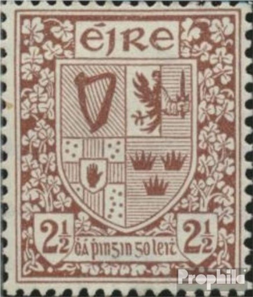 Briefmarken Irland 1940 Mi 75A mit Falz Symbole