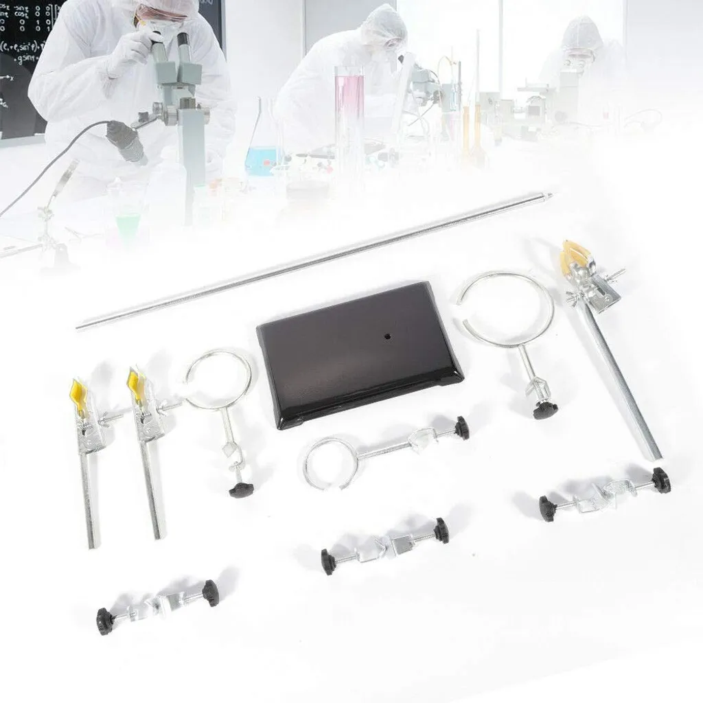 Support de Chimie Robuste avec Pince de Serrage Ajustable Multi-usage - 10
