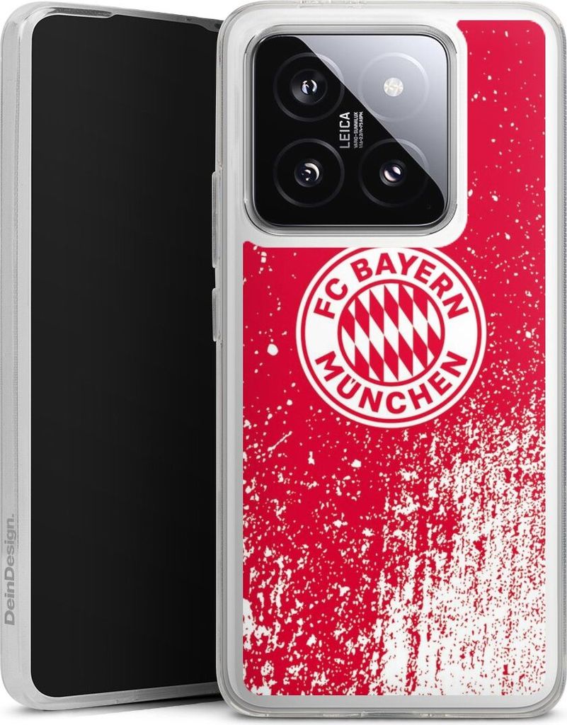 DeinDesign Handyhülle für Xiaomi 14T Silikon Hülle Case Smartphone Schutzhülle FC Bayern München FCB Offizielles Lizenzprodukt
