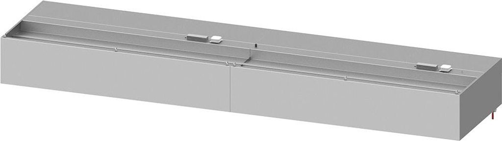 Wandhaube "Basic Line", Kastenform 4100 mm x 1300 mm mit Flammschutzfilter Typ B