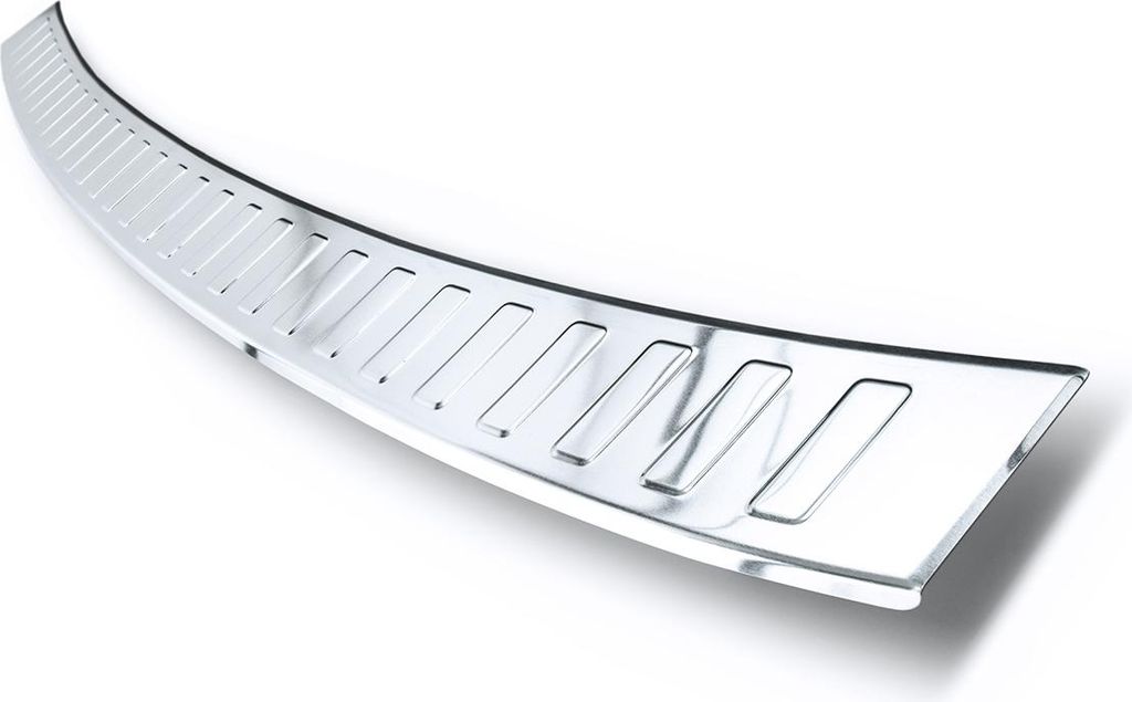 Ladekantenschutz passend für VW Tiguan 2 Aluminium Abkantung 2016-2024, Farbe:Silber