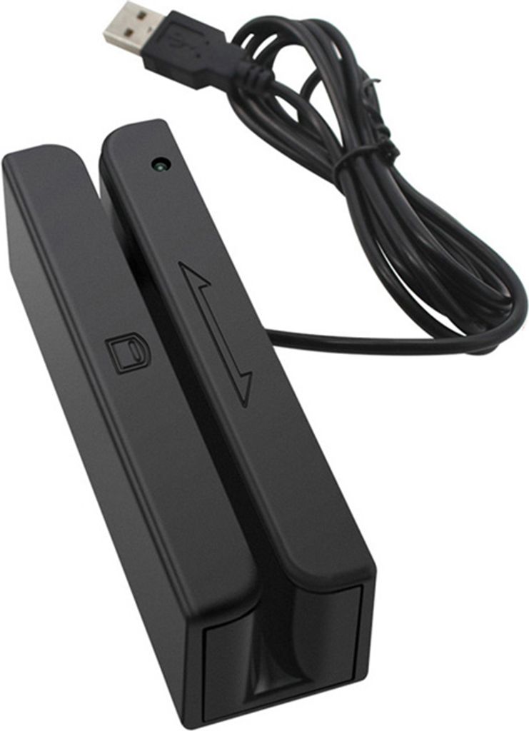 3-Spur-Magnetstreifenkartenleser, Kartenlesegeraet, Magnetstreifen-USB-Kartenleser, Mini-Smartcard-Leser fuer Bank-/Anfrage-/POS-Systeme