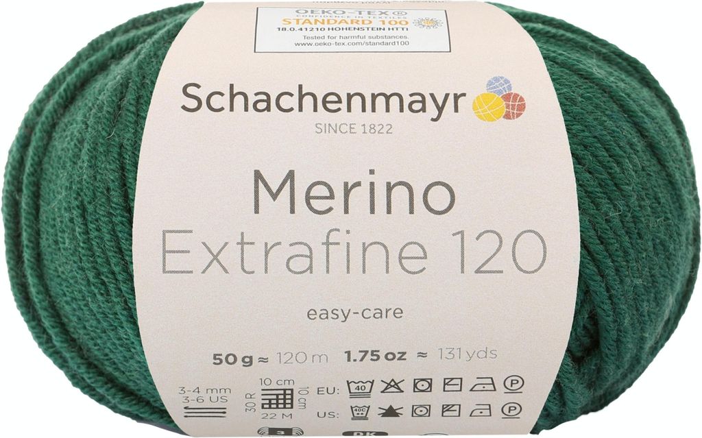 Schachenmayr Merino Extrafine 120, 50g Forest Handstrickgarne