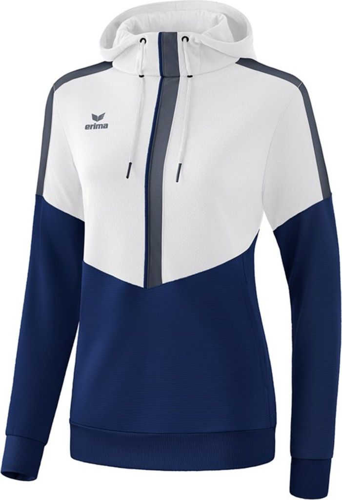 Erima SQUAD hoody white/new navy/slate grey 38