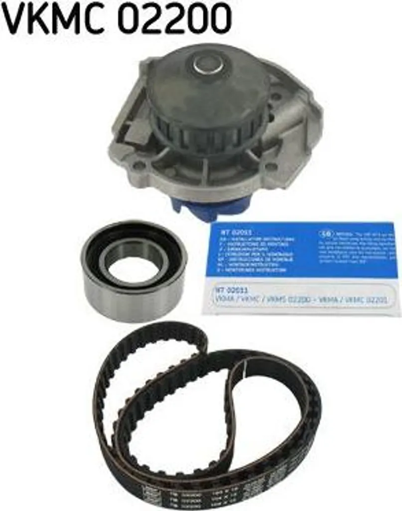 Pompe à eau SKF VKMC 02200 avec kit courroie haute résistance moteur