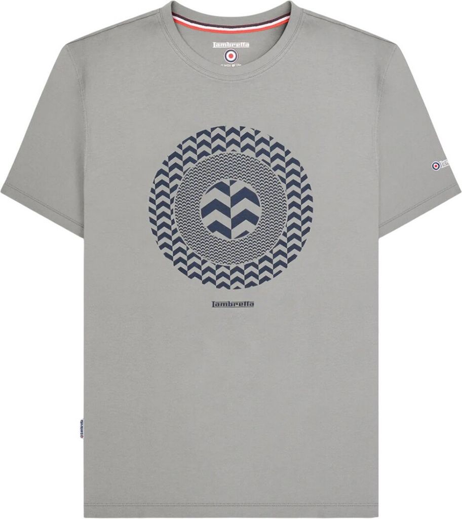 Lambretta - T-Shirt für Herren LB121 (4XL) (Äußerst Grau)