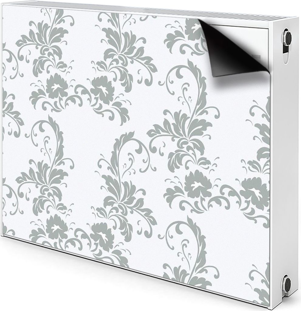 Magnet Heizkörper-Abdeckung Verkleidung Abdeckung Heizkörperabdeckung 90x60 cm - Lila, ornament