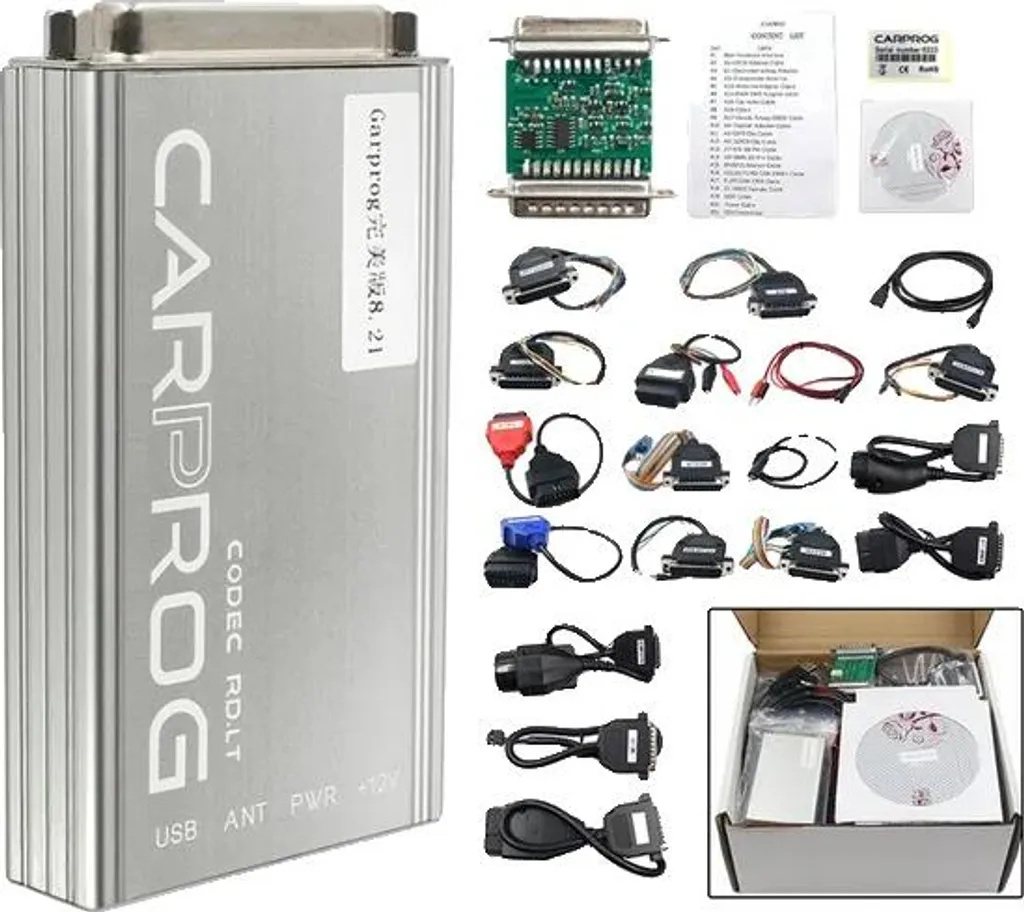 Logiciel Carprog V1377 pour diagnostic électronique et codage de clés