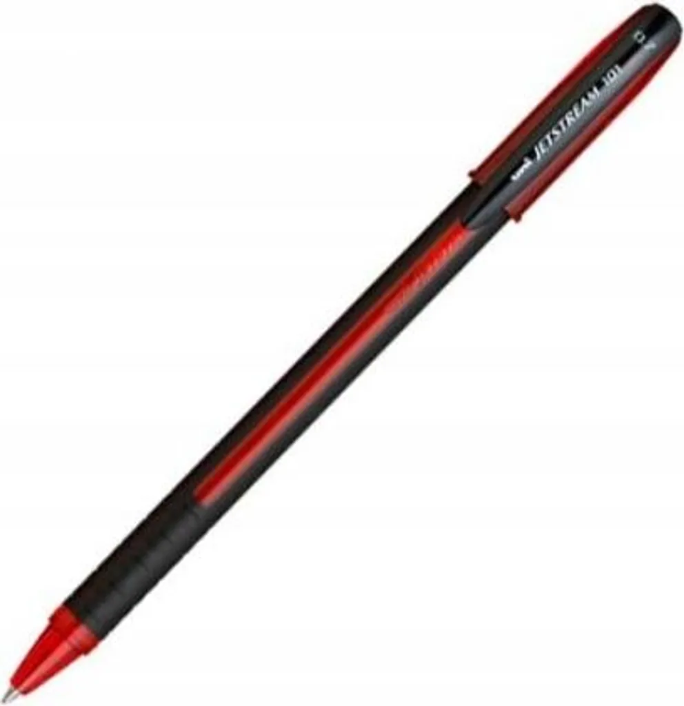 Stylo à bille Sx-101 Jetstream Uni-Ball rouge pointe fine pack de 12