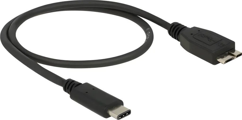 DeLOCK 83676 USB-C a Micro USB-B 3.1 | Cavo 50cm Nero | 10G