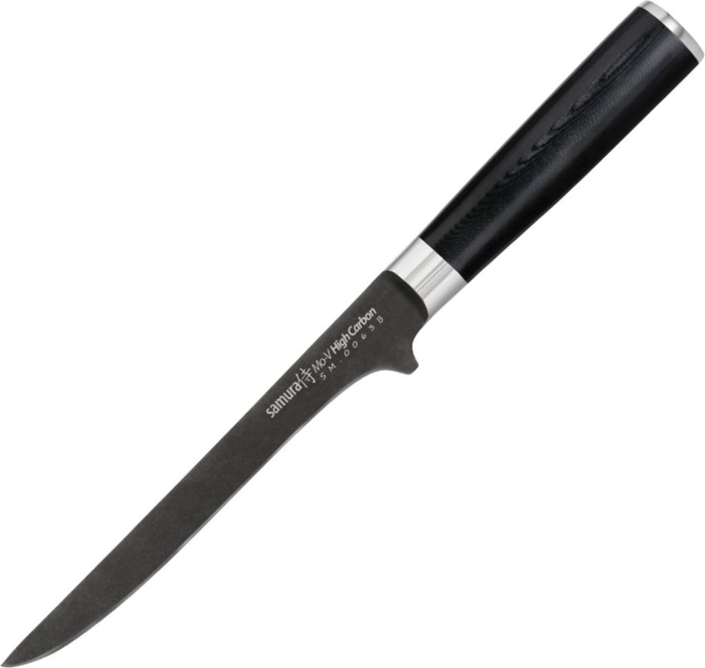 Samura MO-V 6.5" Stonewash Boning Knife - Premium Japanese Steel Kitchen Knife for Precision Filleting and Trimming
